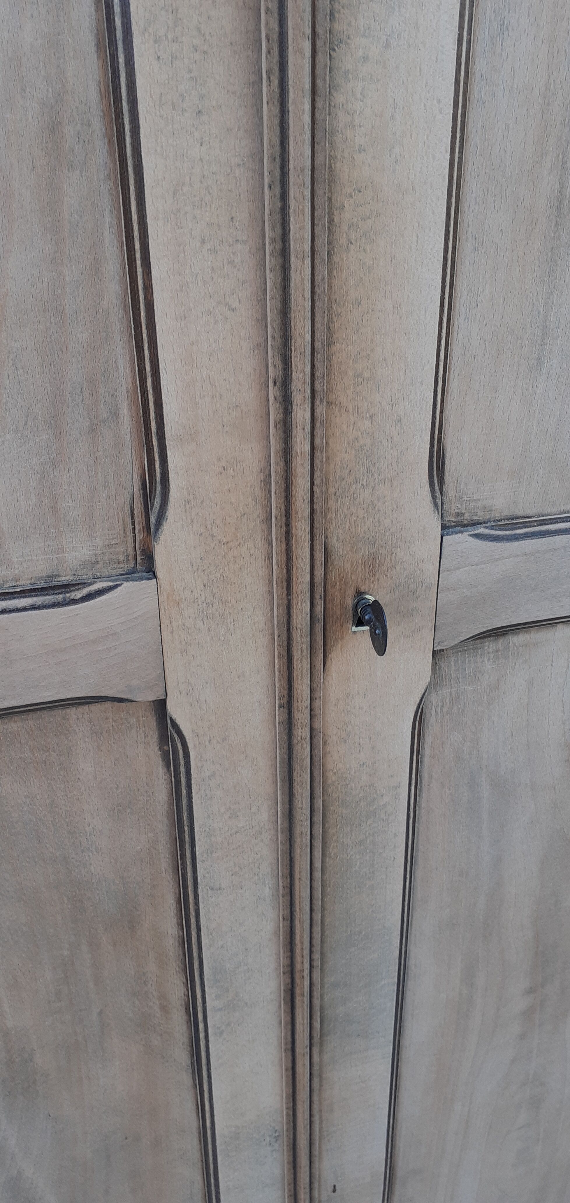 Parisian wardrobe 2 doors in oak raw wood