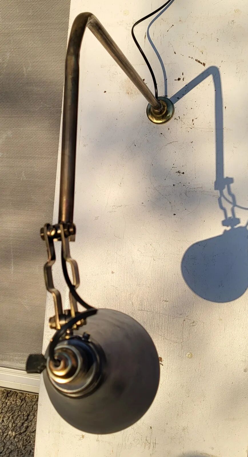 Mid-century architect's handcrafted lamp