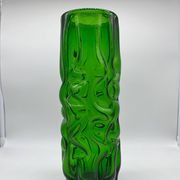 Vintage Murano vase , Emerald Green decorative made in Italy