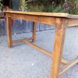 Table de ferme ancienne cirée en chêne