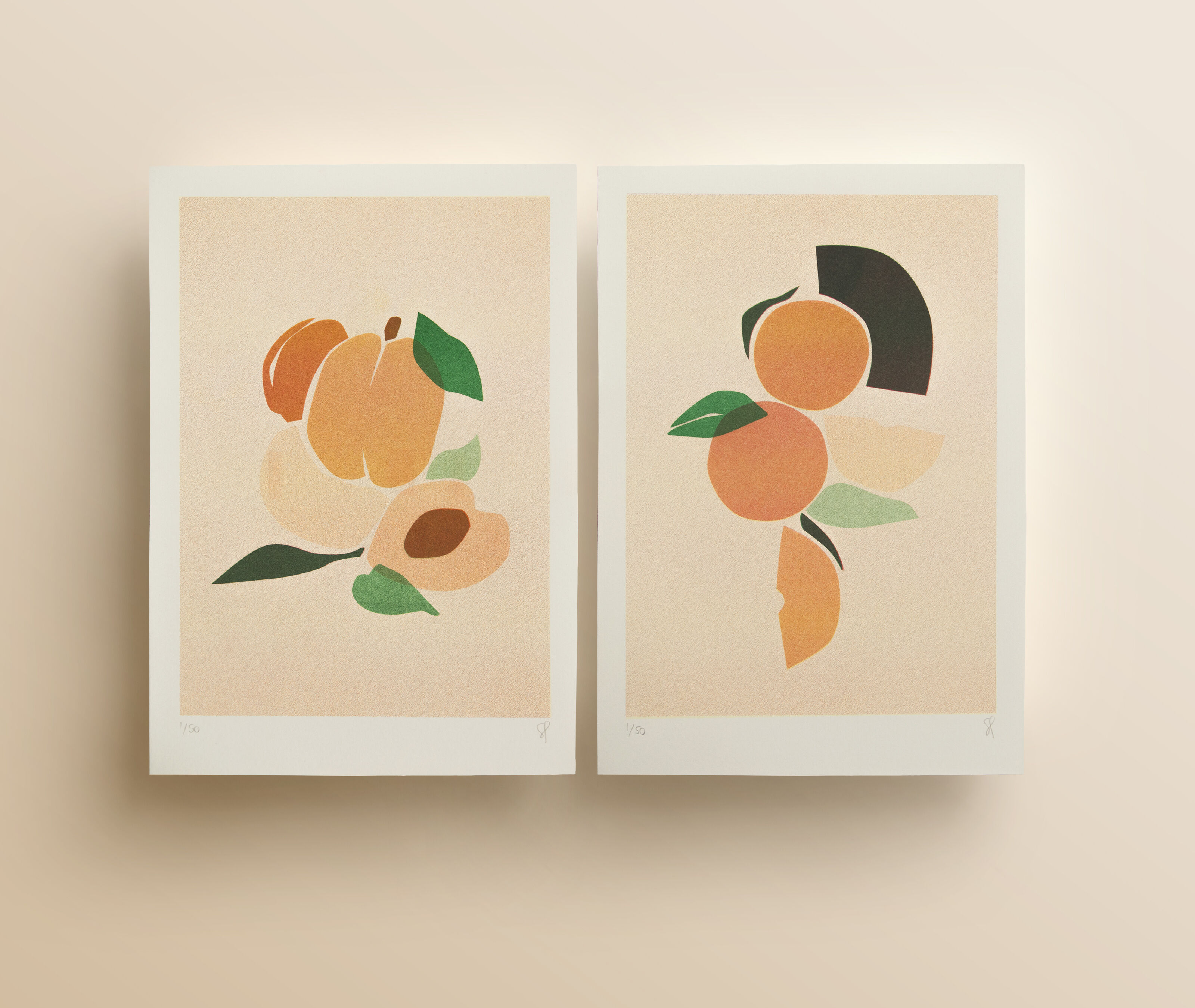 Duo apricot, orange A4