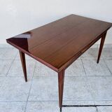 Mahogany dining table with extension cords