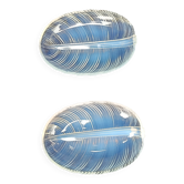 2 opalescent Tiffany pocket vases