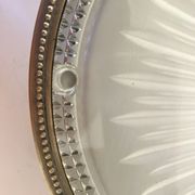Verlys crystal and brass unders and downs