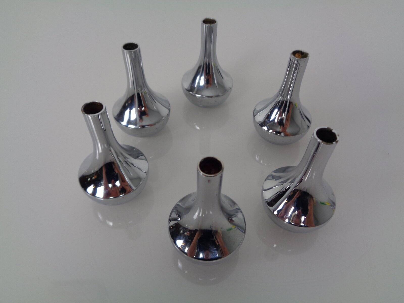 Chrome-Plated Candleholders by Quist, Germany, 1960s, Set of 6