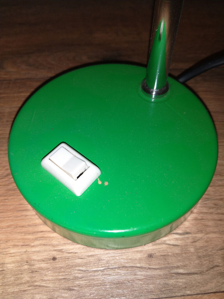 Vintage green table lamp