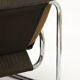 Chrome tubular framed two seater sofa