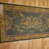 Rectangular patterned wool carpet