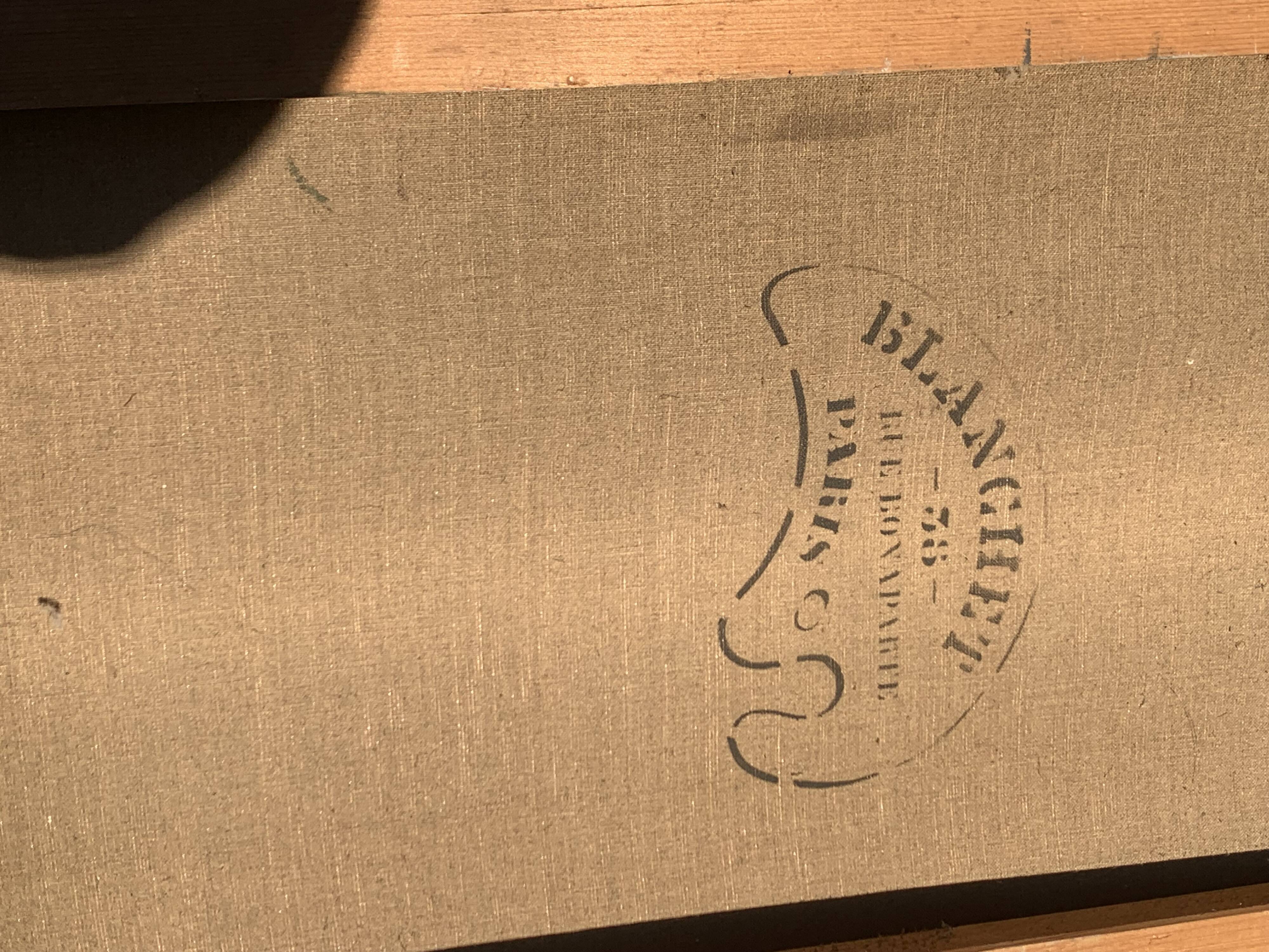 Large painting of shells, cabinet of curiosities, sign, vintage