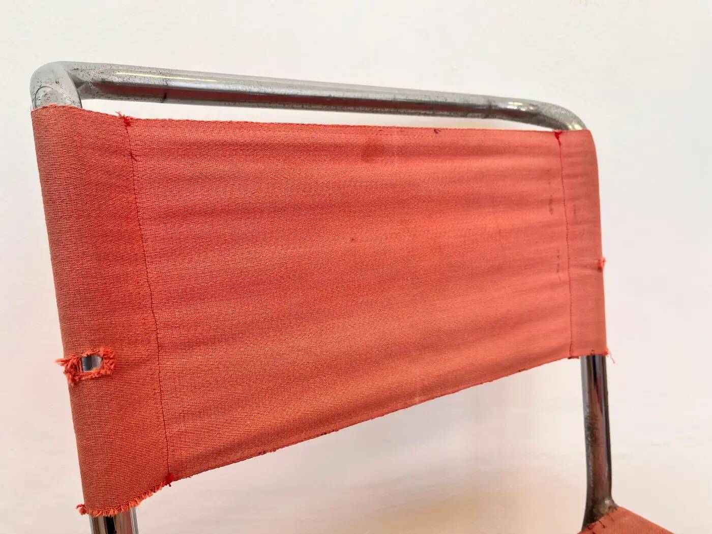 Tubular steel chrome Bauhaus chair by Hynek Gottwald - 1930 (Eisengarn)