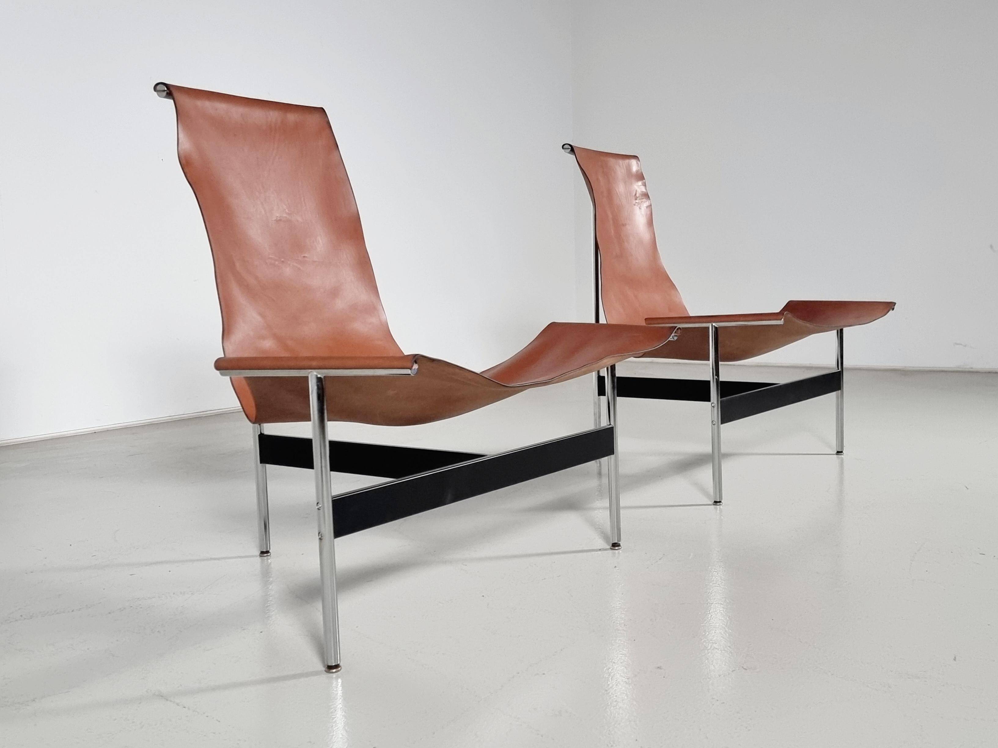 'T3LC' armchairs by Katavolos, Littell and Kelley for Laverne International, 1950s.