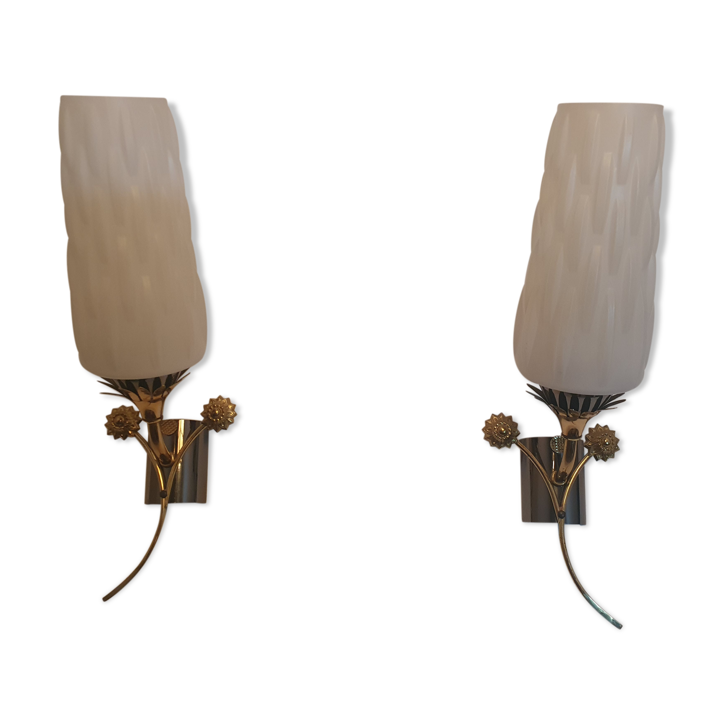 Paire d'appliques vintage Maison Arlus