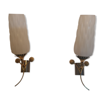 Pair of vintage wall light Maison Arlus
