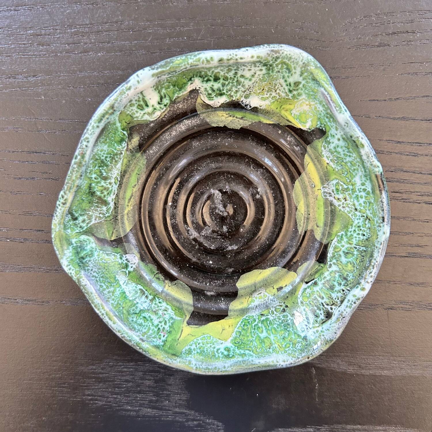 Green bowl, unique piece
