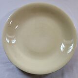 Plat Rond Creux En Faience Ceranord St Amand Jaune Pale