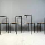 4 chairs by Zeus Noto Maurizio Peregalli Millepunte, 1985