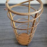 Vintage rattan umbrella door