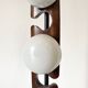 lampadaire vintage Reggiani 3 opalines, 1960