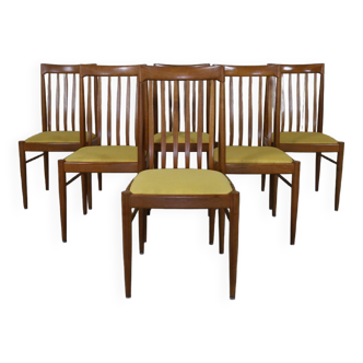 6x Dining Chair in Teak by H.W. Klein for Bramin, 1970s