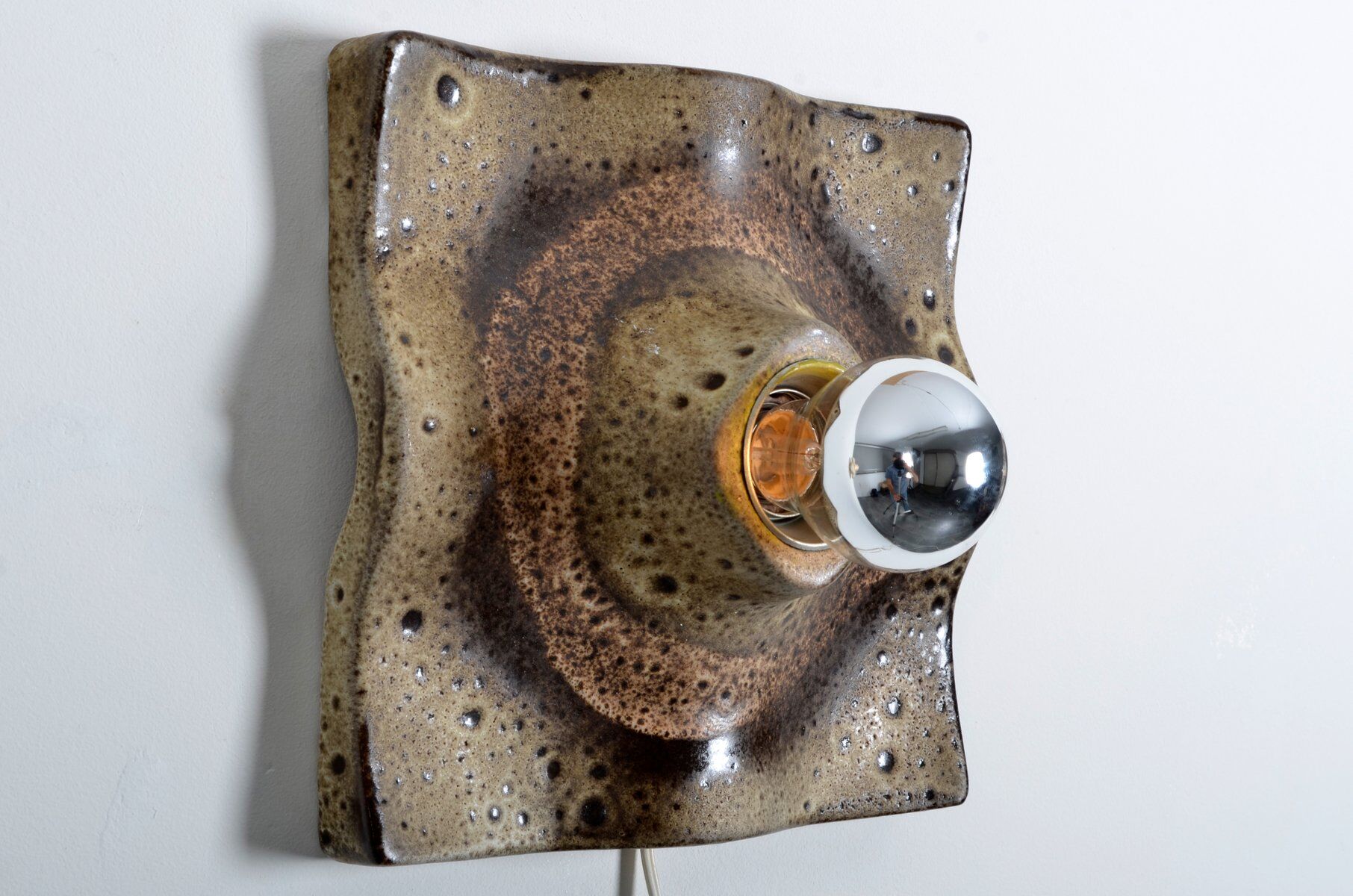 Fat Lava ceramic wall apply from Hustadt Leuchten 1970s