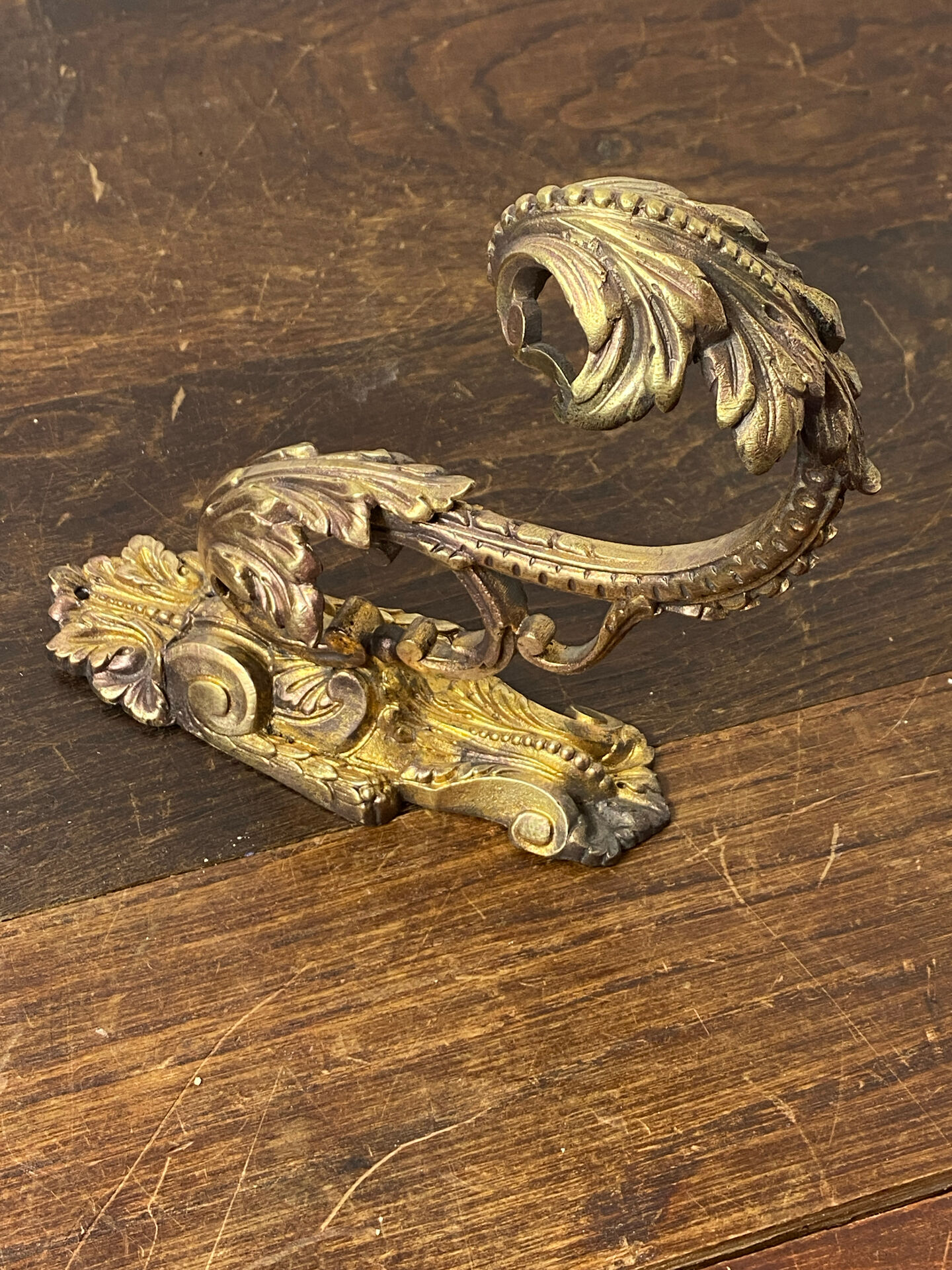 Bronze coat hook, 19th century
