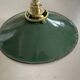 Industrial enameled sheet metal pendant light
