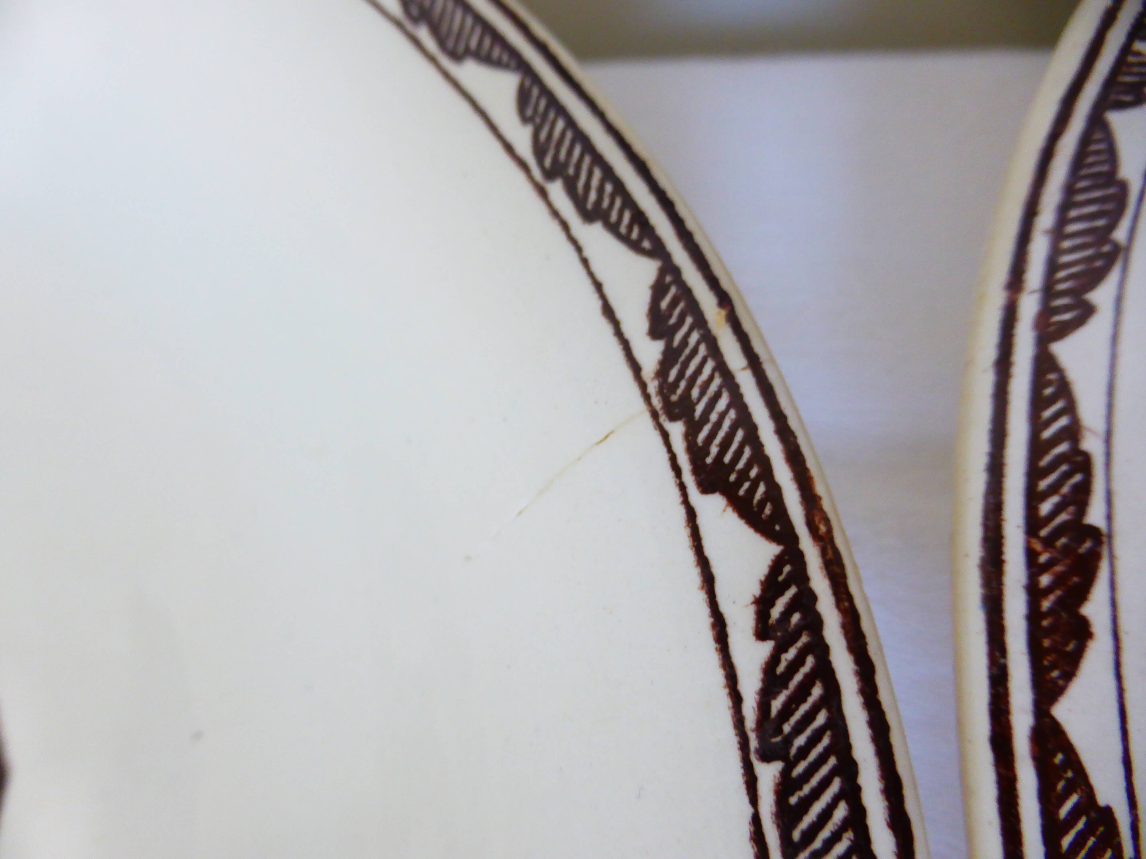 3 Sarreguemines soup plates, Argonne model 210744