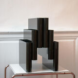 Vintage magazine rack Giotto Stoppino for Kartell, model 4675, black b