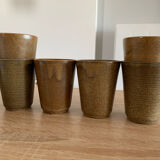 Lot 6 cups in gres digoin