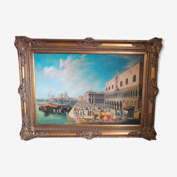 Peinture de Venise d'après l'oeuvre de Canaletto