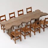 XL French Jeweller’s Dining Table, Early 20th century