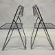 Set of four chrome folding chairs by Niels Gammelgaard for Ikea 1970