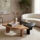 Table basse RAW – DUO, chêne massif