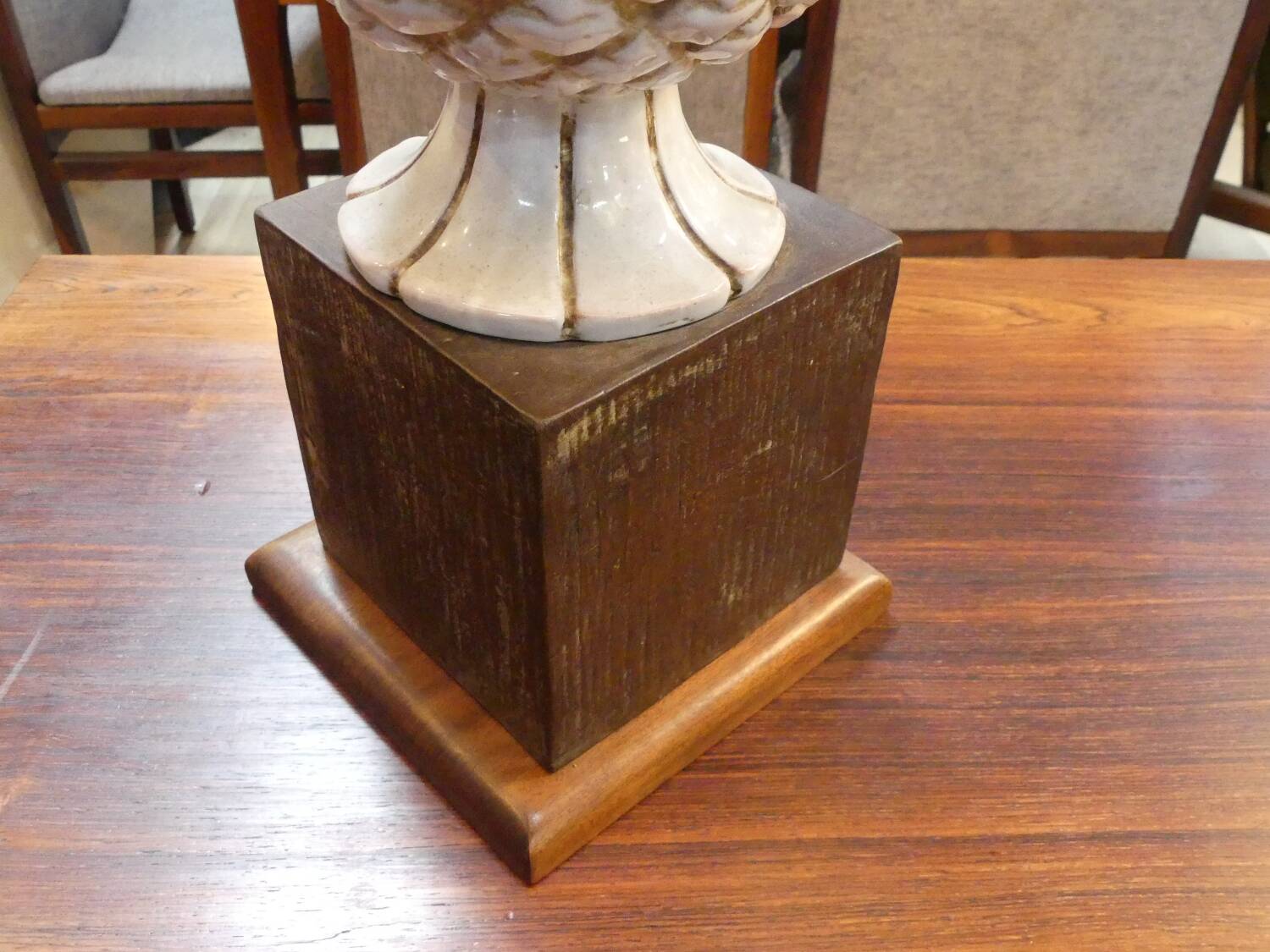 Zaccagnini ceramic pineapple lamp 1960