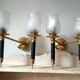Pair of vintage 50s wall lights, 2 sconces