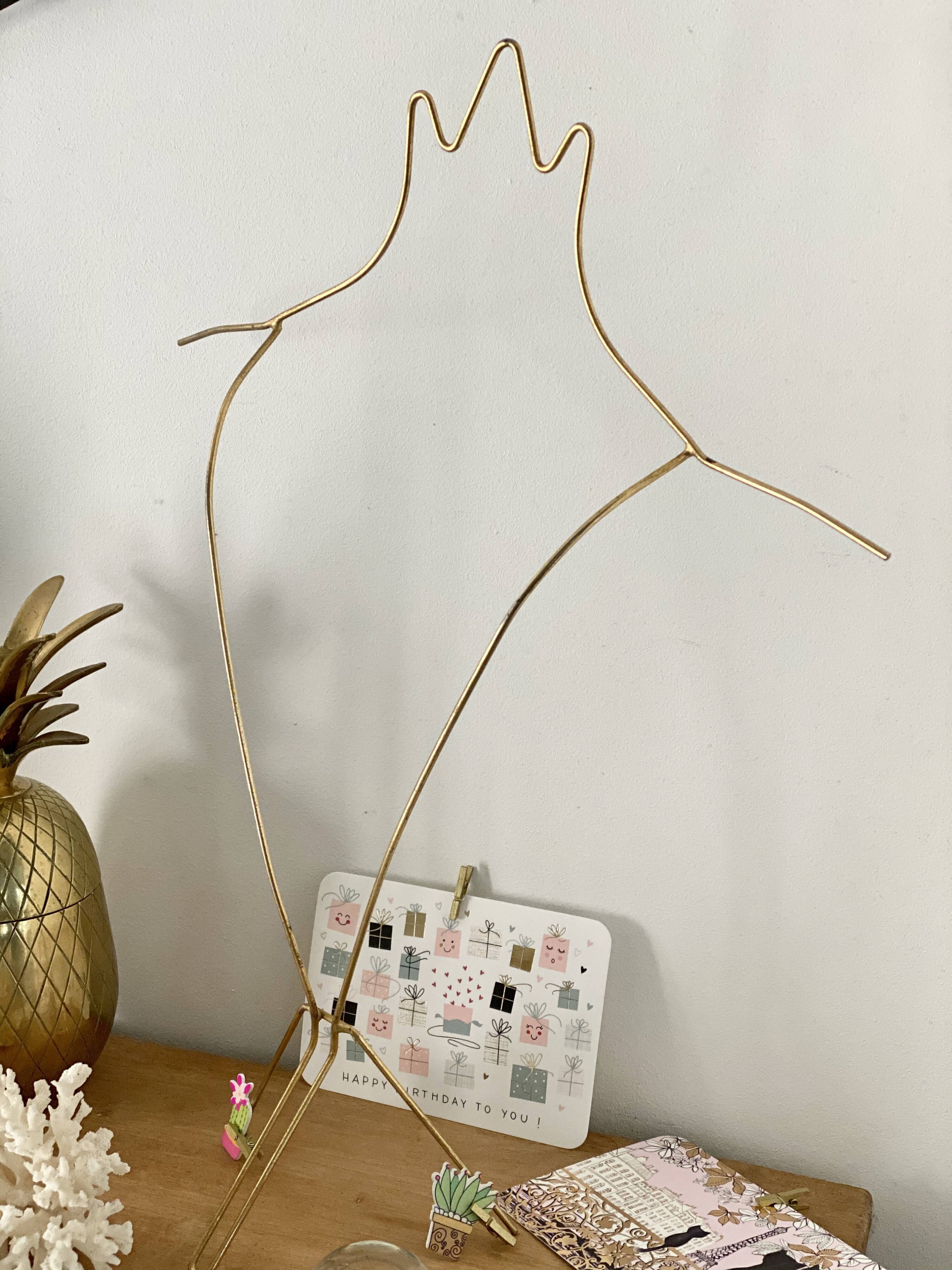 Golden postcard display