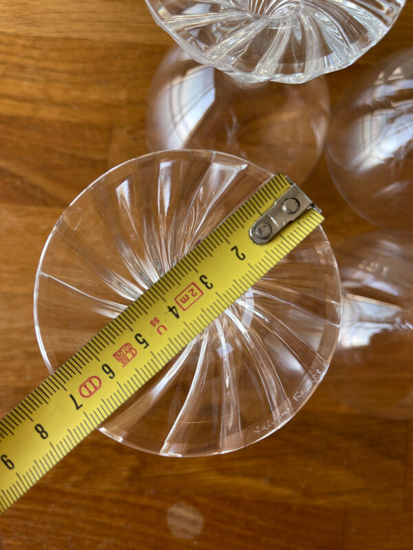 6 verres Lalique France modèle Rambouillet en cristal