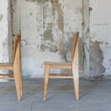 2 chaises Tout-bois attribué à Vauconsant 1941