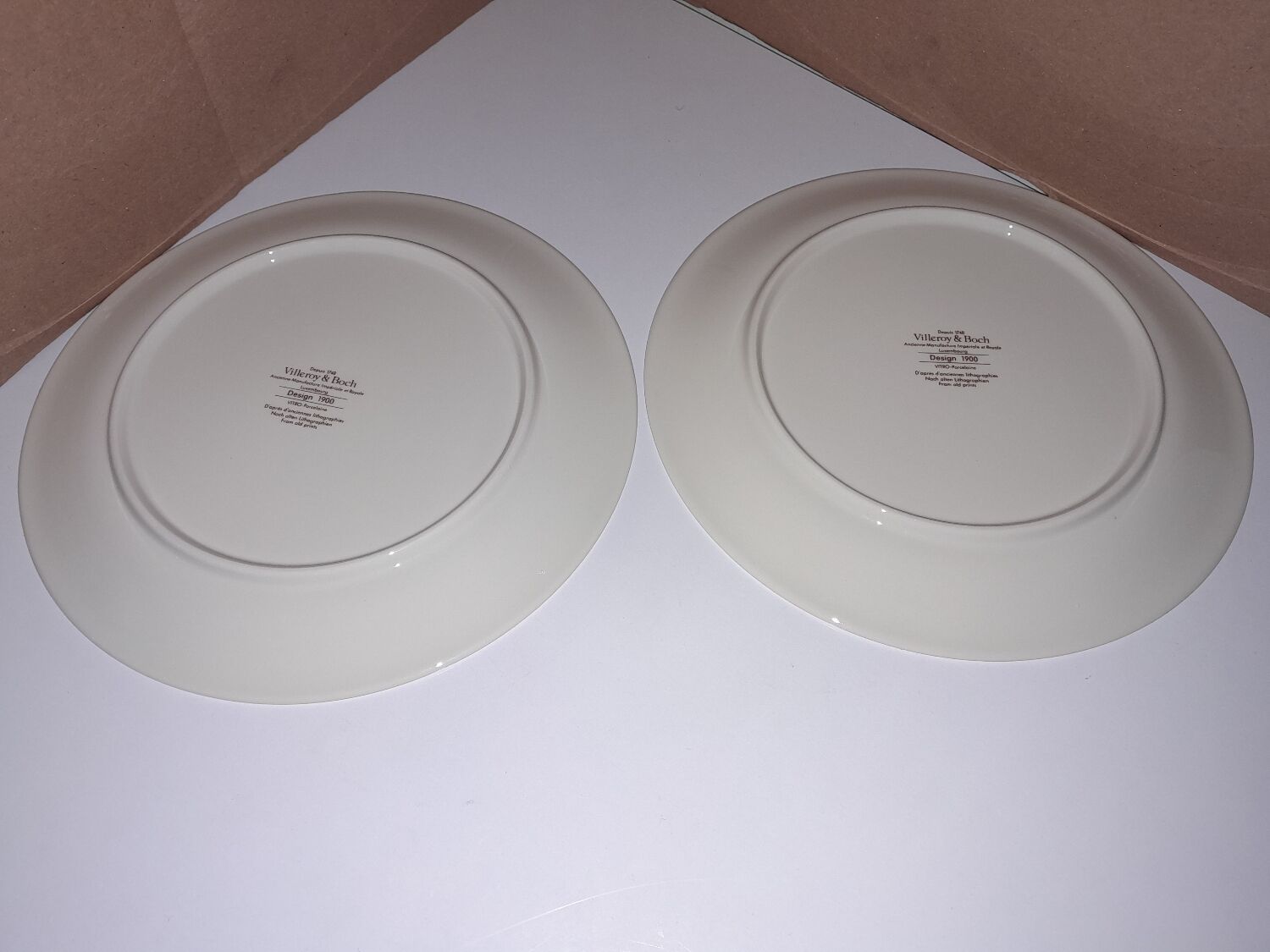 6 dessert plates Villeroy and Boch design 1900