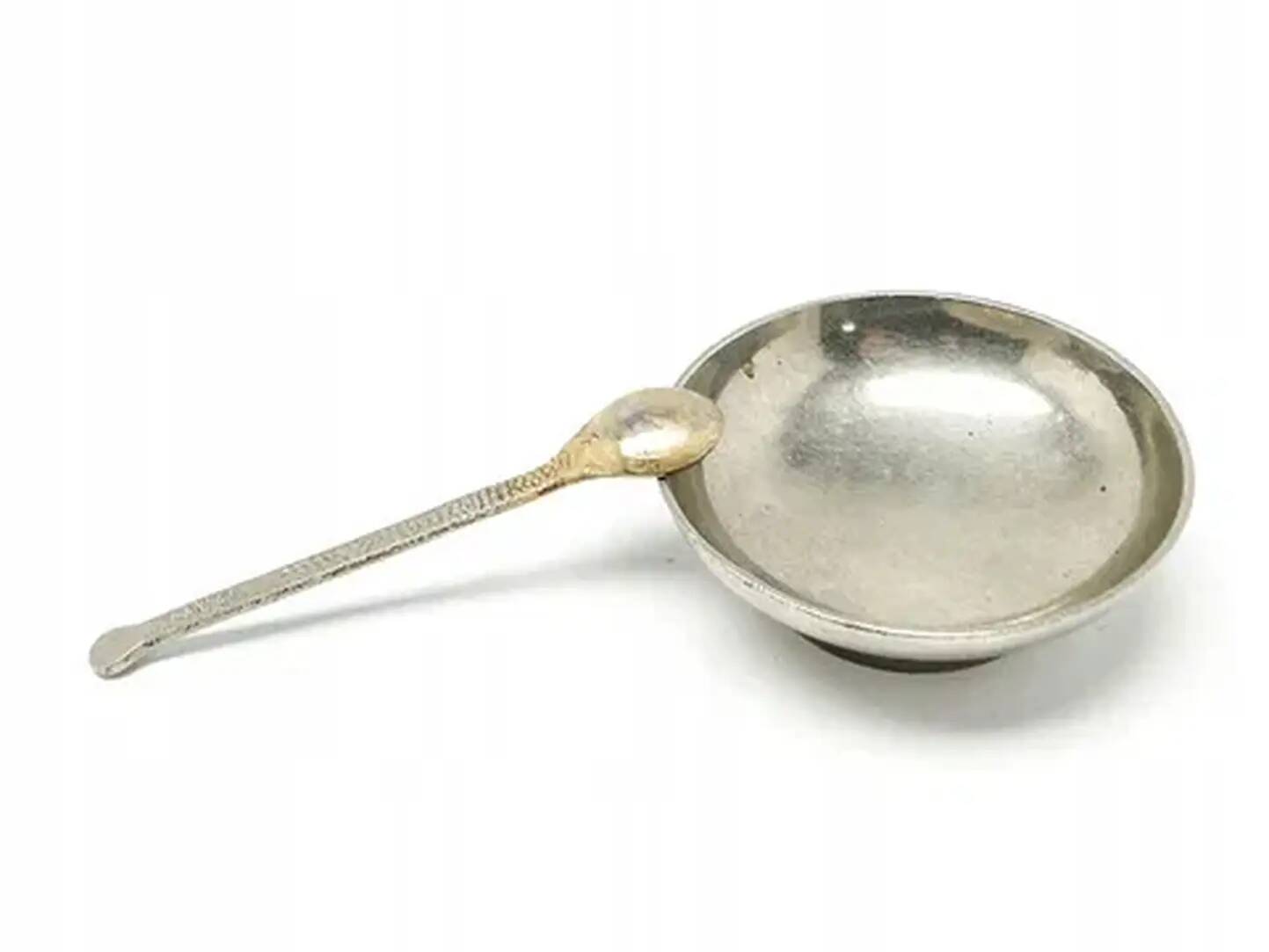 Art Deco salt shaker, nickel-plated brass, Krupp-Berndorf, Germany, 1930s
