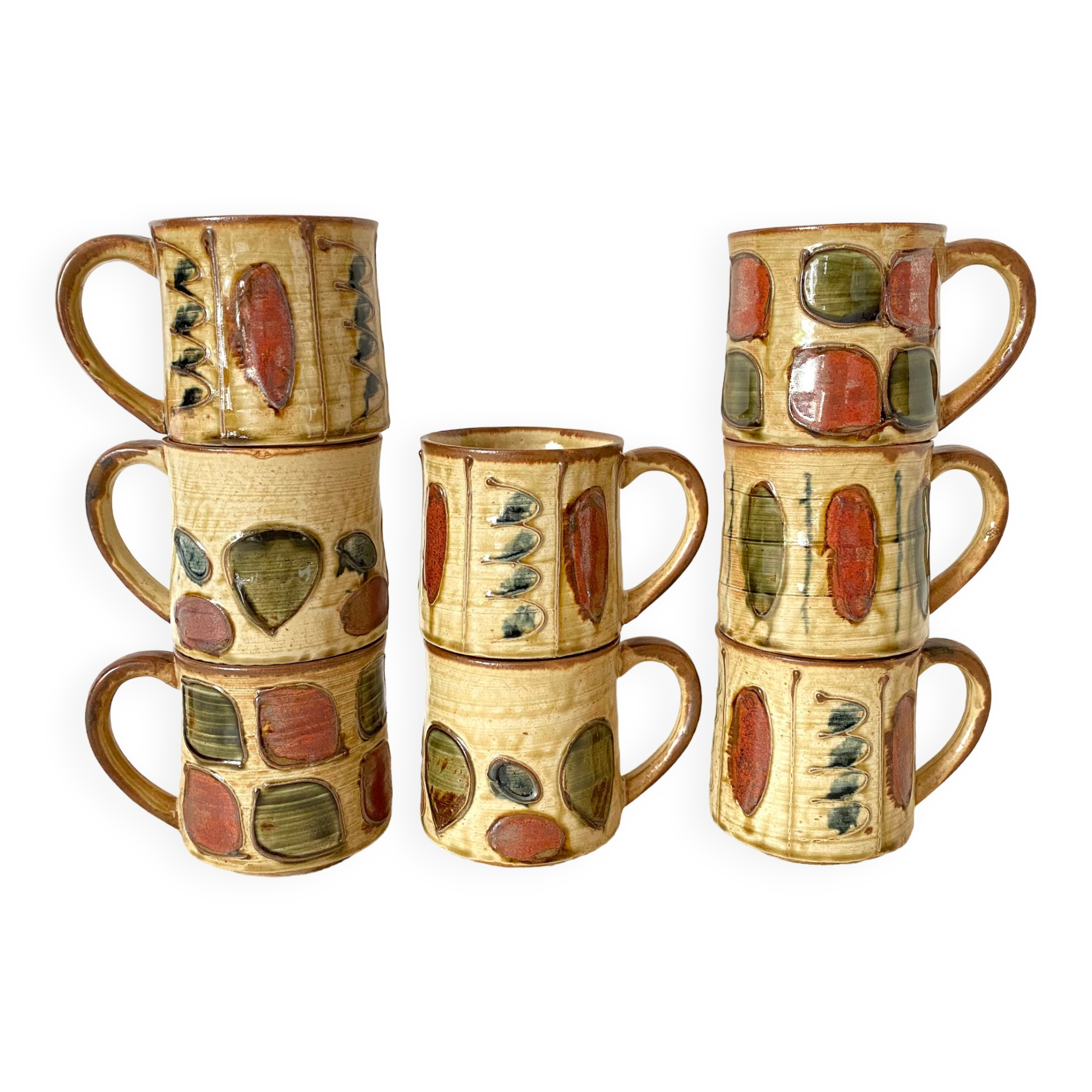 Tasses , mug vintage en céramique