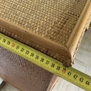 Vintage rattan chest of drawers with 6 drawers