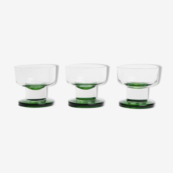 Three scotch glasses