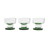 Three scotch glasses