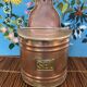 Copper and brass salt box