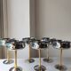 6 stainless steel chrome ice cream bowls