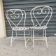 Chaises de jardin en fer forgé début XXème