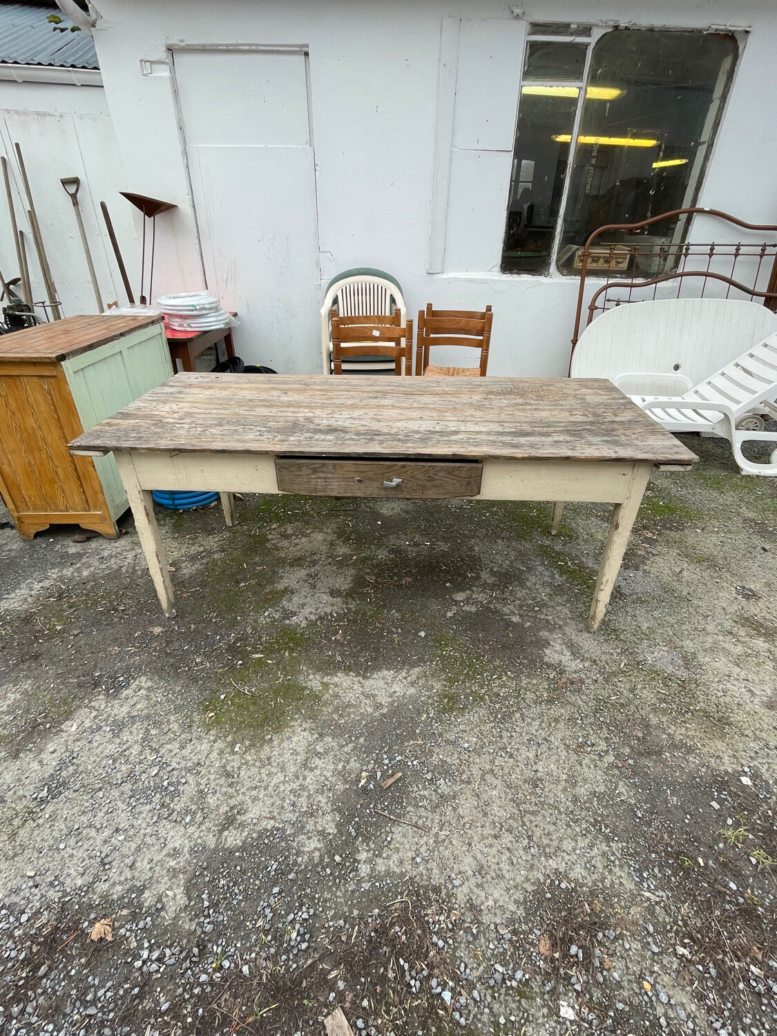 Old farm table