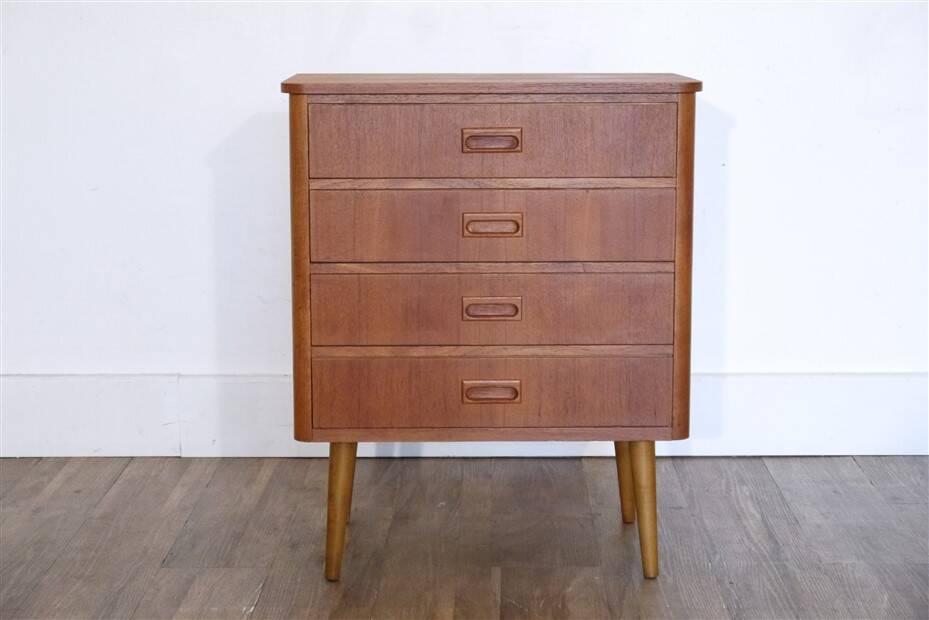 Commode vintage scandinave en teck 1960
