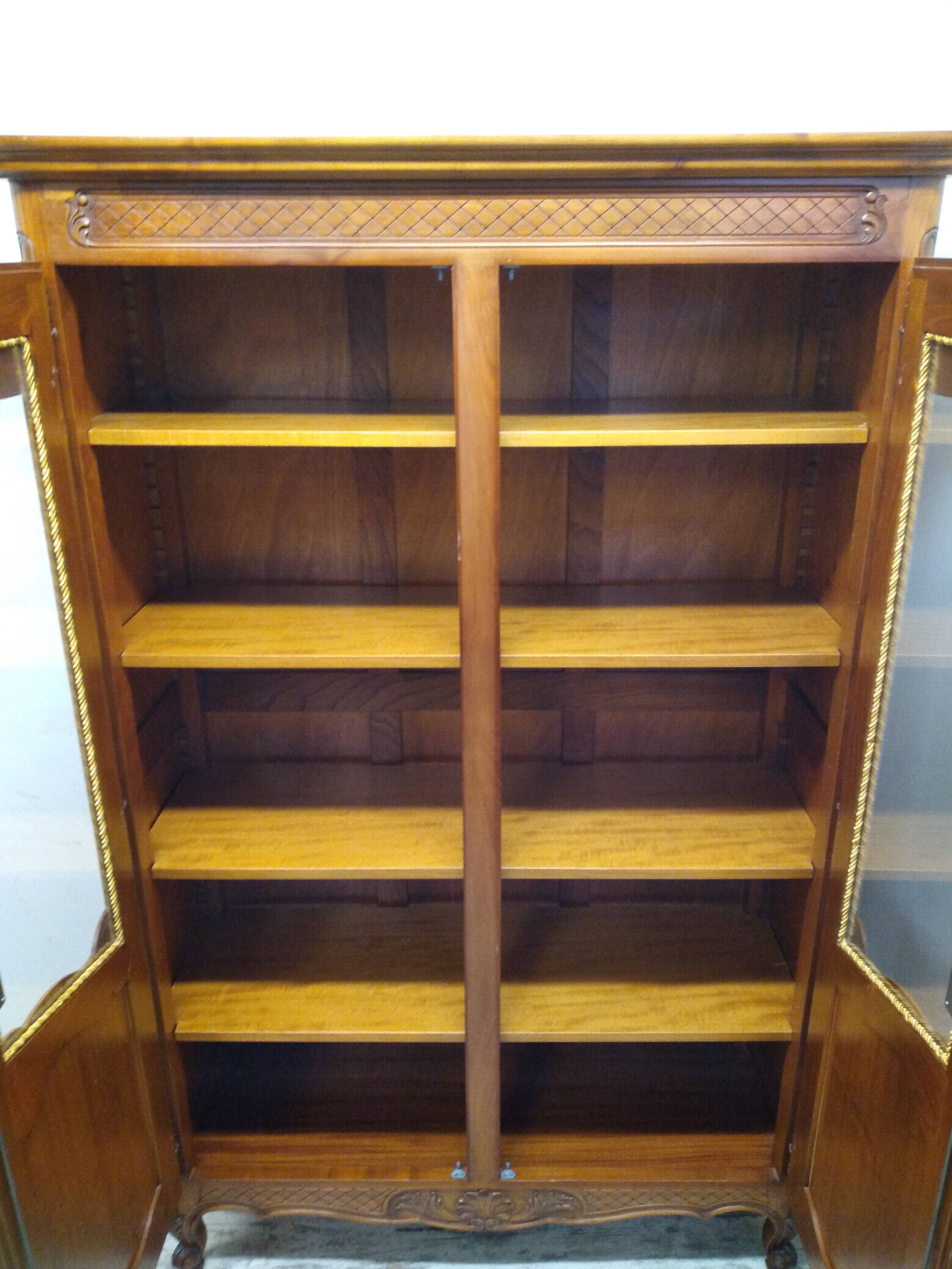 Regency style glazed bookcase